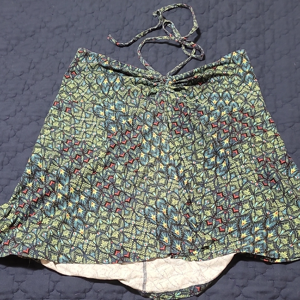 Patagonia Green and Blue Patterned Tank Top